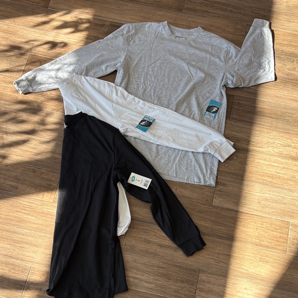 Classic Men's Undershirts - Gray, White, and Black